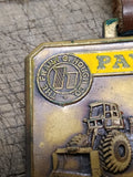 Vtg Brass Payloader Paydozer Heavy Equipment State Equip Harrisburg Watch FOB