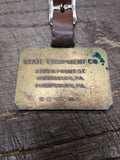 Vtg Brass Payloader Paydozer Heavy Equipment State Equip Harrisburg Watch FOB
