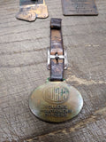 Vtg Brass Huber Heavy Equipment Rollers Maintainers Graders Watch FOB!