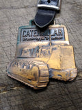Vtg Brass Caterpillar Track Type Tractor Cleveland Bros Equipment Watch FOB!