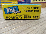 Vtg Atlas Tool HO Motoring #1250 198 Slot Car Roadway Pier Set 10 Piece w/Box!