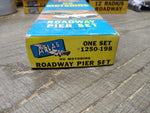 Vtg Atlas Tool HO Motoring #1250 198 Slot Car Roadway Pier Set 10 Piece w/Box!