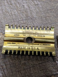 Vtg 1930's Gillette 3 Piece Fat Handle Gold Tone Open Comb Safety Razor USA! #1