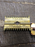 Vtg 1930's Gillette 3 Piece Fat Handle Gold Tone Open Comb Safety Razor USA! #1