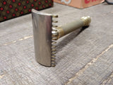Vtg Gillette 3 Piece Gold Tone Ball End Double Edge Safety Razor USA! #1