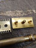 Vtg Gillette 3 Piece Gold Tone Ball End Double Edge Safety Razor USA! #2