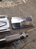Vtg 1964 J4 Gillette Tech 3 Pc Ball End Double Edge Travel Safety Razor Nice #1