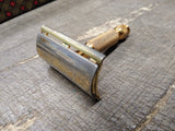 Vtg Gillette Gold Tone Tech 3 Pc Ball End Double Edge Travel Safety Razor #3