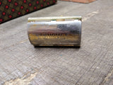 Vtg Gillette Gold Tone Tech 3 Pc Ball End Double Edge Travel Safety Razor #3
