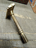 Vtg 1930-40 Era Gem Micromatic TTO Single Edge Brass Safety Razor Made In USA