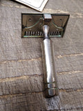 Vtg Ever Ready Single Edge Safety Razor w/Tin & Papers Made In Brooklyn NY USA