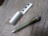 Vtg Gillette Nov 15 1904 3 Piece Ball End Double Edge Safety Razor w/Metal Case!