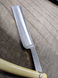 Vtg Unbranded Straight Razor 10/16" Fancy Handle Good Shape!