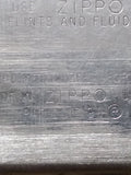 Vtg 1964 ZIPPO Brushed Chrome Cigarette Lighter Engraved Larry & Lizzy Patent #