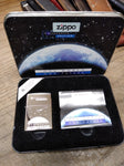 Vtg 1999 ZIPPO One World One Future Millenium Edition High Polish Lighter w/Tin