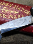 Vtg JR Torrey Razor Co Straight Razor Nice Scales Worcester Mass USA w/Box Nice!