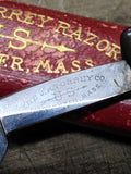Vtg JR Torrey Razor Co Straight Razor Nice Scales Worcester Mass USA w/Box Nice!