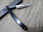 Vtg F Koeller Gun Metal Straight Razor Nice Scales Solingen Germany w/Box Nice!