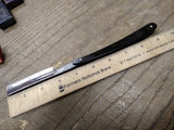 Vtg F Koeller Gun Metal Straight Razor Nice Scales Solingen Germany w/Box Nice!