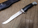 Vtg BUCK 120 Fixed Blade Hunting Knife 12 inch Leather Sheath