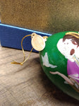 Vtg 2014 Pier1 Li Bien Blown Glass Reverse Hand Painted Angel Christmas Ornament