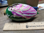 Vtg 2014 Pier1 Li Bien Blown Glass Reverse Hand Painted Angel Christmas Ornament