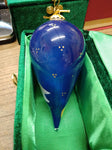 Vtg 2013 Pier1 Li Bien Blown Glass Reverse Hand Painted Angel Christmas Ornament