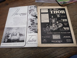 Vtg 3 Pc Lot Model Airplane News Magazine 2 x 1947 1948 Radio Control CL Planes!