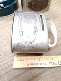 Vtg The Chartiers Trust Company McKees Rocks PA Advertising Metal Coin Bank