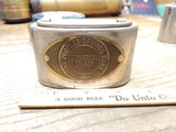 Vtg The Peoples Savings Bank Commercial Branch Advertising Metal Coin Bank USA!!