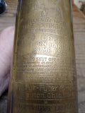 Vtg Brass Fyr Fyter Co Super Model Fire Extinguisher Continuous Stream EMPTY!