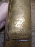 Vtg Brass Fyr Fyter Co Super Model Fire Extinguisher Continuous Stream EMPTY!
