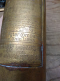Vtg Brass Fyr Fyter Co Super Model Fire Extinguisher Continuous Stream EMPTY!