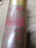 Vtg Antique Brass Fire Gun No 0 American La France Fire Extinguisher MOUNT EMPTY