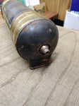 Vtg Antique Brass Pyrene Manufacturing Fire Extinguisher w/Wall Bracket EMPTY!