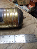 Vtg Antique Brass Pyrene Manufacturing Fire Extinguisher w/Wall Bracket EMPTY!