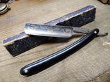 Vtg Geneva Cutlery New York Magnetic Steel Straight Razor Nice Scales USA!
