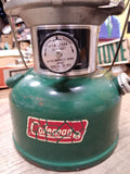 Vtg 1978 Green Coleman Double Mantle Gas Camping Lantern Model 220J Good Shape!