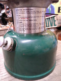 Vtg 1978 Green Coleman Double Mantle Gas Camping Lantern Model 220J Good Shape!
