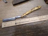 Vtg Wester Bros Anchor Brand Manganese Steel Nice Scales Straight Razor Germany!