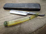 Vtg Temperite 25 Trade Mark By CASE Celluloid Scales Straight Razor w/Box USA!
