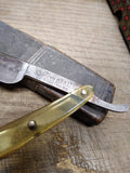 Vtg Temperite 25 Trade Mark By CASE Celluloid Scales Straight Razor w/Box USA!