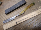 Vtg Temperite 25 Trade Mark By CASE Celluloid Scales Straight Razor w/Box USA!