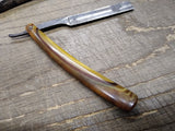 Vtg Alfred Grah Dortmand Straight Razor Caramel Swirl Celluloid Scales w/Box!