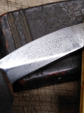 Vtg Wade & Butcher Celebrated Hollow Ground 7/8” Straight Razor w/WB Coffin Case