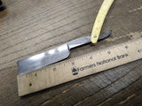 Vtg Wade & Butcher Celebrated Hollow Ground 7/8” Straight Razor w/WB Coffin Case