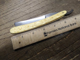Vtg Wade & Butcher Celebrated Hollow Ground 7/8” Straight Razor w/WB Coffin Case