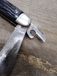 Vtg Colonial Forrest Master Folding Pocket Knife 4 Blade Multi Tool USA Prov