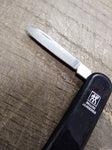 Vtg Zwilling JA Henckels Folding Pocket Key Chain Knife 2 Blade 2.5" Closed Nice