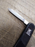 Vtg Zwilling JA Henckels Folding Pocket Key Chain Knife 2 Blade 2.5" Closed Nice